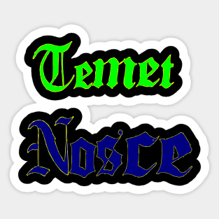 temet nosce - know thyself Sticker